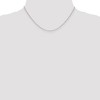 Black Bow Jewelry 1.2mm, 14k White Gold, Diamond Cut Hollow Bead Chain Necklace - 2 of 4