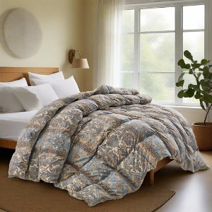 Peace Nest All Season Paisley Floral Goose Feather Fiber Comforter Duvet Insert Vintage Style - 1 of 4