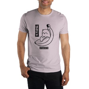 Crunchyroll Bananya Anime Men's Pink T-Shirt Tee Shirt - 1 of 1