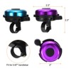 Unique Bargains Aluminum Loud Clear Sound Classic Scooters Bicycle Bells 2 Pcs 2.3" - 2 of 4