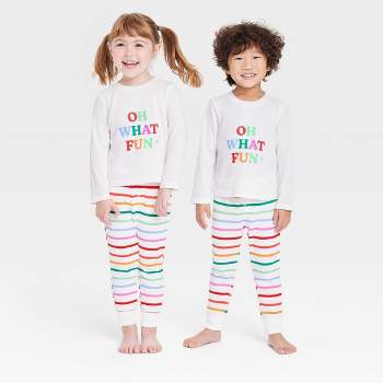 Toddler Striped Oh What Fun Matching Family Thermal Pajama Set - Wondershop™