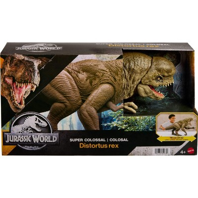 Детские фигурки Jurassic World Rebirth Super Colossal Distortus Rex Dinosaur Figure, 31 Inch, Swallows Minis — фото 6