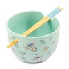 Silver Buffalo Disney Lilo & Stitch Hawaiian Icons 20-Ounce Ramen Bowl and Chopstick Set - 2 of 4