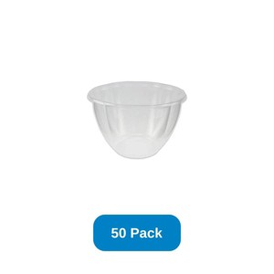 Inno-Pak 48 oz Salad Bowl RPET Clear - Pack of 50 - 1 of 2