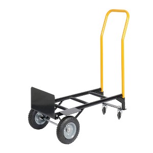 DOMETOUR Hand Truck Dual Purpose Push Cart with Swivel Wheels 330 Lbs Capacity Heavy Duty Platform Cart for Moving/Warehouse/Garden/Grocery - 1 of 4