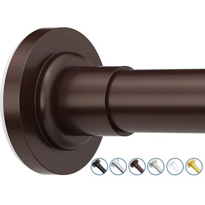 LunaLulinlk Shower Curtain Rod, Adjustable 32-75 Inch Spring Tension Shower Rods for Bathroom or Window