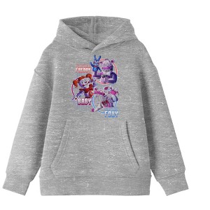 Five Nights at Freddy's Funtime Characters Boy's Athletic Heather Sweatshirt - 1 of 1