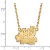 Black Bow Jewelry 14k Yellow Gold Plated Sterling Silver Old Dominion Monarchs NCAA Necklace 18 Inch - 2 of 4