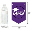 Big Dot of Happiness Purple Graduation Bunting Banner - Party Decorations - Congrats Grad 2025 - 2 of 4