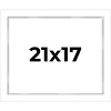 PosterPalooza | Modern Shadow Box 1" Depth White Picture Frame - UV Acrylic, Backing Board, Hanging Hardware - 2 of 4