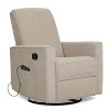 Evolur Raleigh Upholstered Plush Seating Glider Swivel, Recliner, Glider For Nursery In Tan - 4 of 4