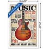 Trends International Music Inspires Me Framed Wall Poster Prints - 3 of 4