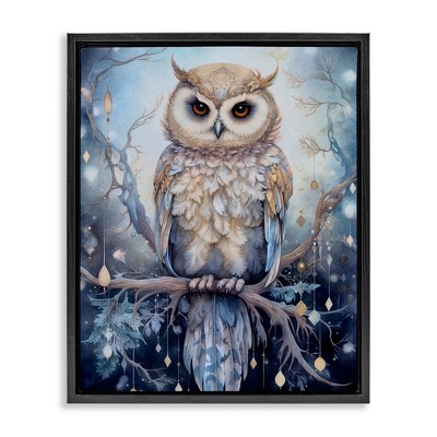 Stupell Industries Owl on Twinkling Branch, 17" x 21"