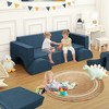 8pcs Modular Toddler Couch Sofa Set for Playroom Bedroom, Kids Convertible Sofa Sectional Foam Playset - 3 of 4