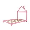 NicBex Full Wood Platform Bed Frame with House-Shaped Headboard,Wood Slats Support,Noise-Free,No Box Spring Needed,Easy Assembly,White/Gray/Green/Pink - 3 of 4