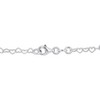 EVERLY JEWELRY | Sterling Silver Multi-Color Enamel Ladybug Charm Heart Link Chain Bracelet, 7 inch - 2 of 4