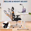 TackView Ergonomic High Back Mesh Office Chair, Lumbar Support & Headrest, Slide Seat & Tilt Lock, Rolling Computer Desk Chair for Home Office - 4 of 4