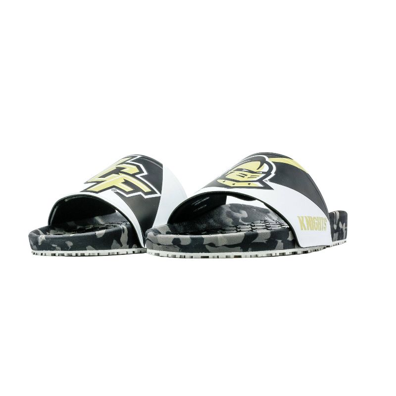 NCAA UCF Golden Knights Slydr Pro Black Sandals - White, 4 of 8