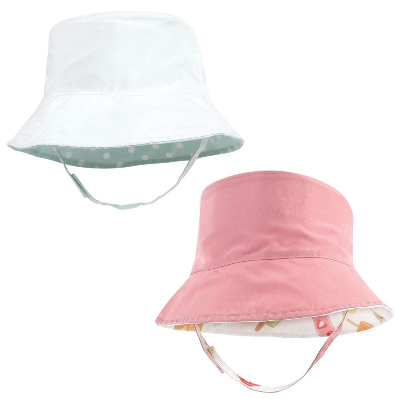 Hudson Baby Infant Girl Sun Protection Hat, Ice Cream Dot, 3 of 8
