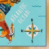 6'6"x9'6" Teach Me Education USA Map Kids' Rug Blue - Gertmenian - 2 of 3