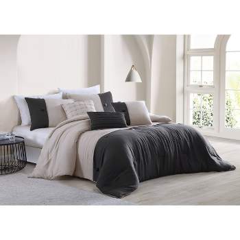 Tillman 6pc Enzyme Washed Colorblock Comforter Set - Geneva Home Fashion

