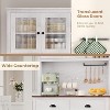 71" Tall Freestanding Pantry Cabinet with Microwave Stand, Drawers & Adjustable Shelves, Farmhouse Kitchen Hutch Storage Cabinet for Home - 4 of 4