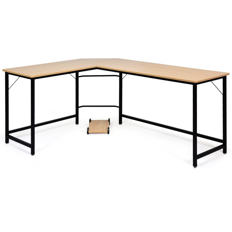 Costway L-Shaped Computer Desk Corner Workstation Study Gaming Table Home Office, 5 of 9