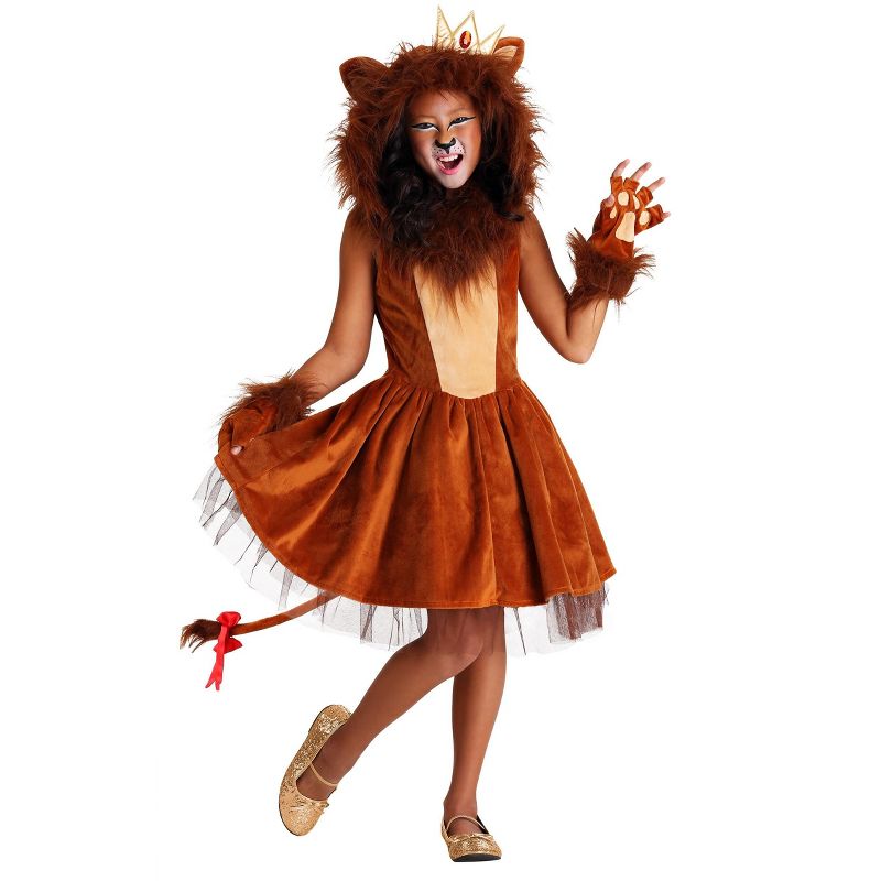 HalloweenCostumes.com Girls A-ROAR-able Lion Costume, 3 of 4