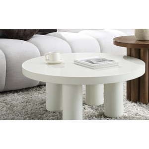 Loanna White Finish Coffee Table - 1 of 1