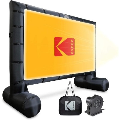 KODAK Inflatable Outdoor Projector Screen | 17.5 Feet, Blow-Up Screen for Movies, TV, Sports Games & More | Includes Air Pump, Storage Carry Case, Stakes, Repair Patches