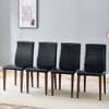 Sapphtopaz Modern Dining Chairs Armless Upholstered Dining Chair with Metal Legs Mid-Backrest Chairs for Kitchen, Dining Room - 2 of 4