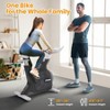 Magnetic Exercise Bike, Low Noise Indoor Cycling Bike,32-Level Fitness Stationary Bike with 300lbs Weight Capacity,  LCD for 7 Types of Data, Wheels - 3 of 4
