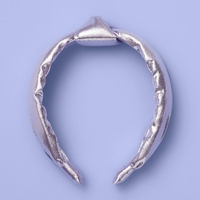 silver headband