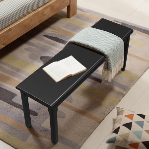 Wooden Bench, Dining Bench, Bedside Bench, Piano Bench Suitable For Dining Rooms, Outdoors, Bedrooms, and Study Rooms - 1 of 4