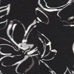 black batik floral