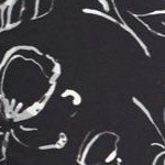 black batik floral