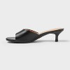 Women's Mavis Mid Martini Mule Heels with Memory Foam Insole - Wild Fable™ Black - 2 of 3
