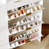 Whizmax Modern Shoe Cabinet - 3 Flip Drawers + 2 Small Drawers & Hook, Slim Fluted Entryway Organizer, Narrow Storage - 4 of 4