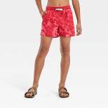 Boys' Tie-Dye Swim Shorts - art class™ Red