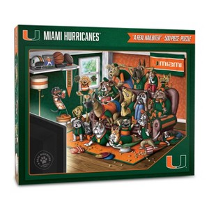 NCAA Miami Hurricanes Purebred Fans 'A Real Nailbiter' Sports Jigsaw Puzzle - 500pc - 1 of 3