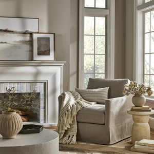 Vivian Park Upholstered Swivel Chair - Threshold™ designed with Studio McGee - 1 of 4