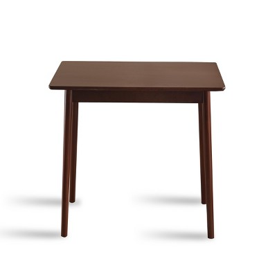 GlasFlength Dining Tables Modern Solid Wood Table Simple Elegant Design for Small Spaces and Kitchens, Brown, 47.24"*27.56"*29.13"