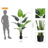 Artificial Bird of Paradise Plant 4/5/6FT (48/60/72 in) Fake Palm Tree for Indoor Outdoor Modern Decor Faux Plants - 3 of 4