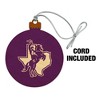 Tarleton State University Primary Logo Wood Christmas Tree Holiday Ornament - 2 of 4