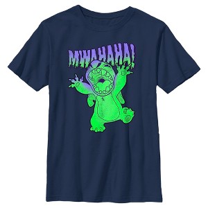 Boy's Lilo & Stitch Mwahaha Halloween Horror T-Shirt - 1 of 4