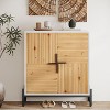 Tribesigns Shoe Storage Cabinet, 5 Tiers Wood Shoe Organizer with Adjustable Shelves, Shoe Rack for Entryway, Hallway, Closet, Living Room - 2 of 4