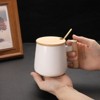 Unique Bargains Ceramic Handmade Simple Wooden Handle Coffee Mug Set - 4 of 4