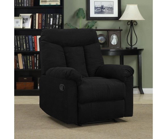 Prolounger Microfiber Wall Hugger Recliner Black - Handy Living