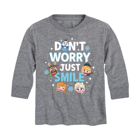 Boys' - Disney - Don't Worry Be Emojis Long Sleeve Graphic T-Shirt - image 1 of 4