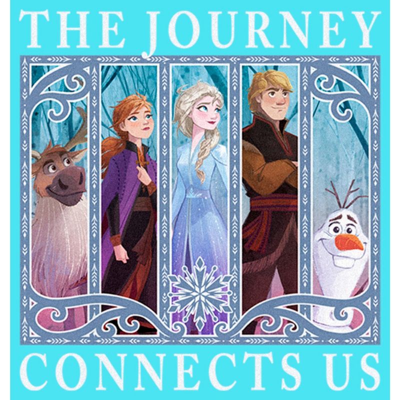 Girl's Frozen 2 The Journey Connects Us Crop T-Shirt, 2 of 4